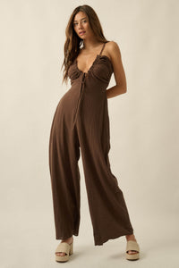 Every Breath Cotton Gauze Wide-Leg Jumpsuit - ShopPromesa