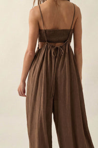 Every Breath Cotton Gauze Wide-Leg Jumpsuit - ShopPromesa
