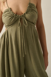 Every Breath Cotton Gauze Wide-Leg Jumpsuit - ShopPromesa