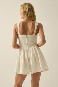 Flirty Blooms Embroidered Tiered Ruffle Romper - ShopPromesa