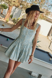 Flirty Blooms Embroidered Tiered Ruffle Romper - ShopPromesa