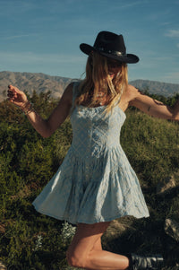 Flirty Blooms Embroidered Tiered Ruffle Romper - ShopPromesa