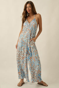 Dream Voyage Batik-Print Wide-Leg Halter Jumpsuit - ShopPromesa