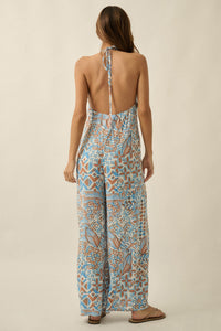 Dream Voyage Batik-Print Wide-Leg Halter Jumpsuit - ShopPromesa