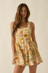 Paradise Bound Tropical-Print Tiered Ruffle Romper - ShopPromesa