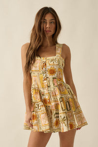 Paradise Bound Tropical-Print Tiered Ruffle Romper - ShopPromesa
