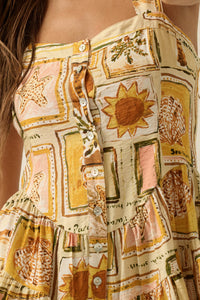 Paradise Bound Tropical-Print Tiered Ruffle Romper - ShopPromesa