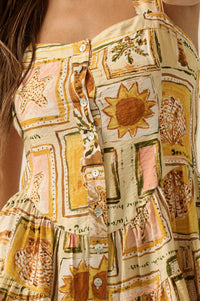 Paradise Bound Tropical-Print Tiered Ruffle Romper - ShopPromesa