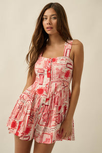 Paradise Bound Tropical-Print Tiered Ruffle Romper - ShopPromesa
