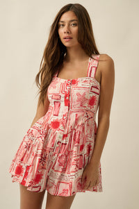 Paradise Bound Tropical-Print Tiered Ruffle Romper - ShopPromesa
