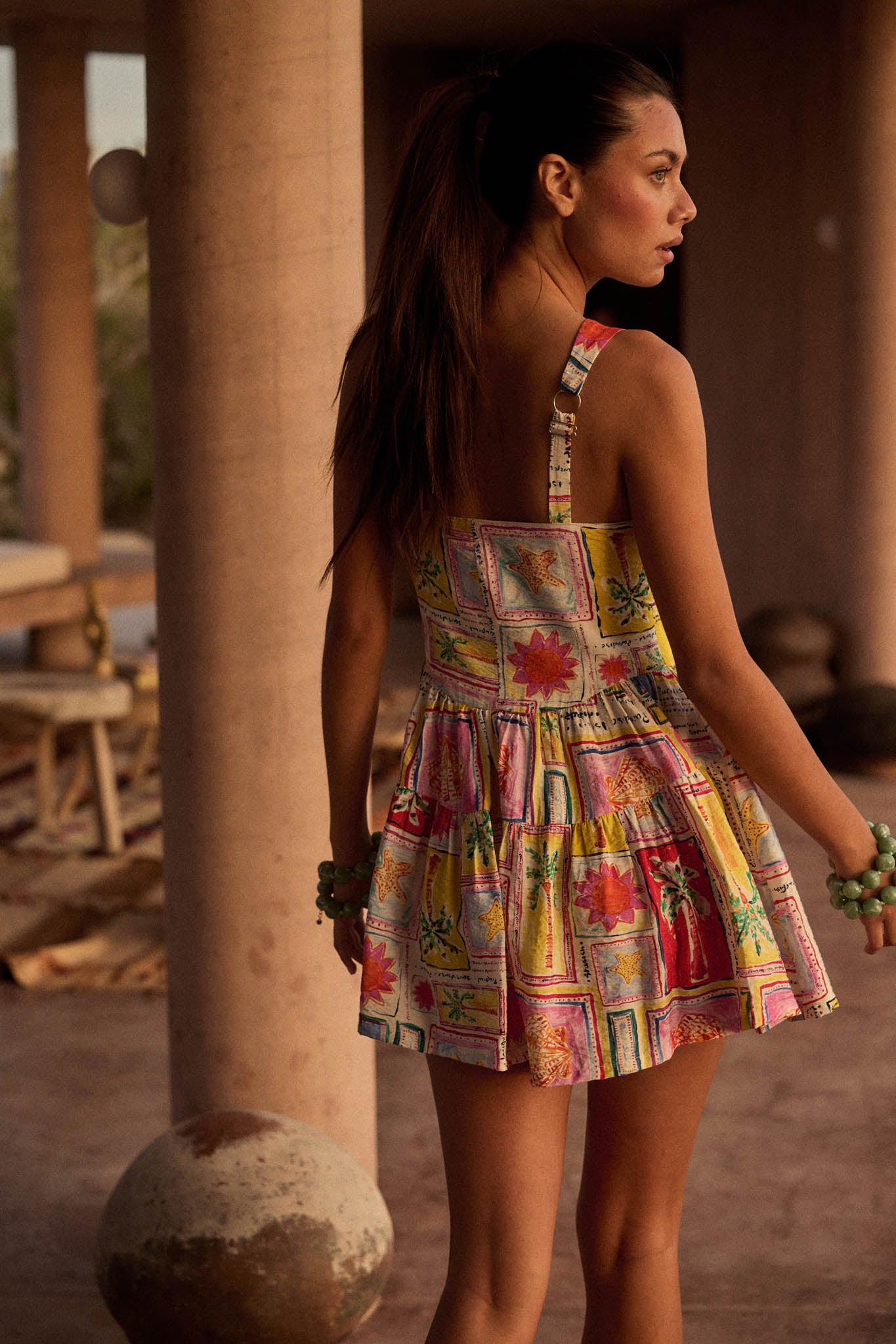 Paradise Bound Tropical-Print Tiered Ruffle Romper - ShopPromesa