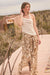Beautiful Nomad Abstract Floral-Print Split-Hem Pants - ShopPromesa