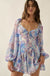 Pretty in Pastel Floral Chiffon Tie-Front Romper - ShopPromesa