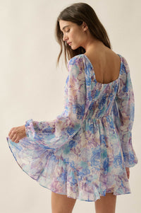 Pretty in Pastel Floral Chiffon Tie-Front Romper - ShopPromesa