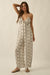 Growing Strong Floral-Stripe Crepe Halter Jumpsuit - ShopPromesa