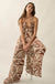 Nomad Spirit Abstract Floral-Print Halter Jumpsuit - ShopPromesa