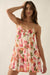 Enchanted Garden Floral Mesh Tiered Babydoll Romper - ShopPromesa