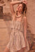 Wander Wild Abstract-Print Strapless Flounce Romper - ShopPromesa