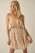 Wander Wild Abstract-Print Strapless Flounce Romper - ShopPromesa