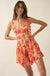 Blooming Citrine Floral Chiffon Tiered Ruffle Romper - ShopPromesa
