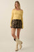 Scattered Petals Floral Satin Gathered Mini Skort - ShopPromesa