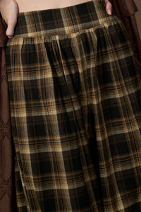 Plaid Mood High-Waist Drawstring-Hem Balloon Pants - ShopPromesa