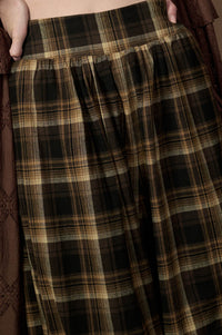 Plaid Mood High-Waist Drawstring-Hem Balloon Pants - ShopPromesa