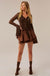 Step Back Gathered Gabardine Drawstring Mini Skort - ShopPromesa