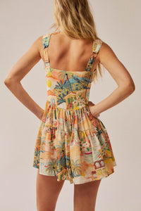Jamaican Me Crazy Tropical-Print Tiered Romper - ShopPromesa