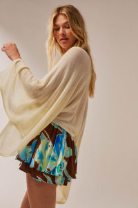Iris Bloom Floral Satin Drawstring Mini Skort - ShopPromesa