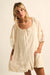 Happy Go Lucky Lace-Inset Puff-Sleeve Romper - ShopPromesa