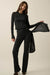 Spot Check Polka Dot Mesh Tie-Waist Flare Pants