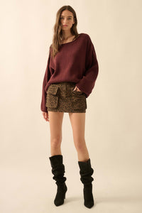 Jungle Girl Leopard Twill Cargo Mini Skirt - ShopPromesa