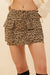 Jungle Girl Leopard Twill Cargo Mini Skirt - ShopPromesa