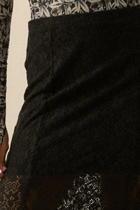 Moment in Time Floral Lace Mermaid Maxi Skirt - ShopPromesa