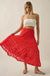 Dreamy Day Floral Lace Asymmetrical Midi Skirt - ShopPromesa