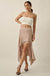 Sashay All Day Satin and Lace High-Low Midi Skirt - ShopPromesa