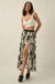 Jungle Cruise Tropical-Print Pleated Wrap Maxi Skirt - ShopPromesa
