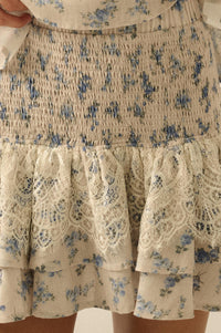 Beautiful Day Floral Drop-Waist Ruffle Mini Skirt - ShopPromesa