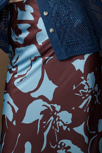Charm and Grace Floral Satin Bias-Cut Maxi Skirt - ShopPromesa
