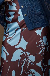 Charm and Grace Floral Satin Bias-Cut Maxi Skirt - ShopPromesa