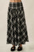 Cabin Couture Plaid Drop-Waist A-Line Midi Skirt - ShopPromesa