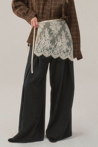Sweet Nothings Sheer Floral Lace Wrap Mini Skirt - ShopPromesa