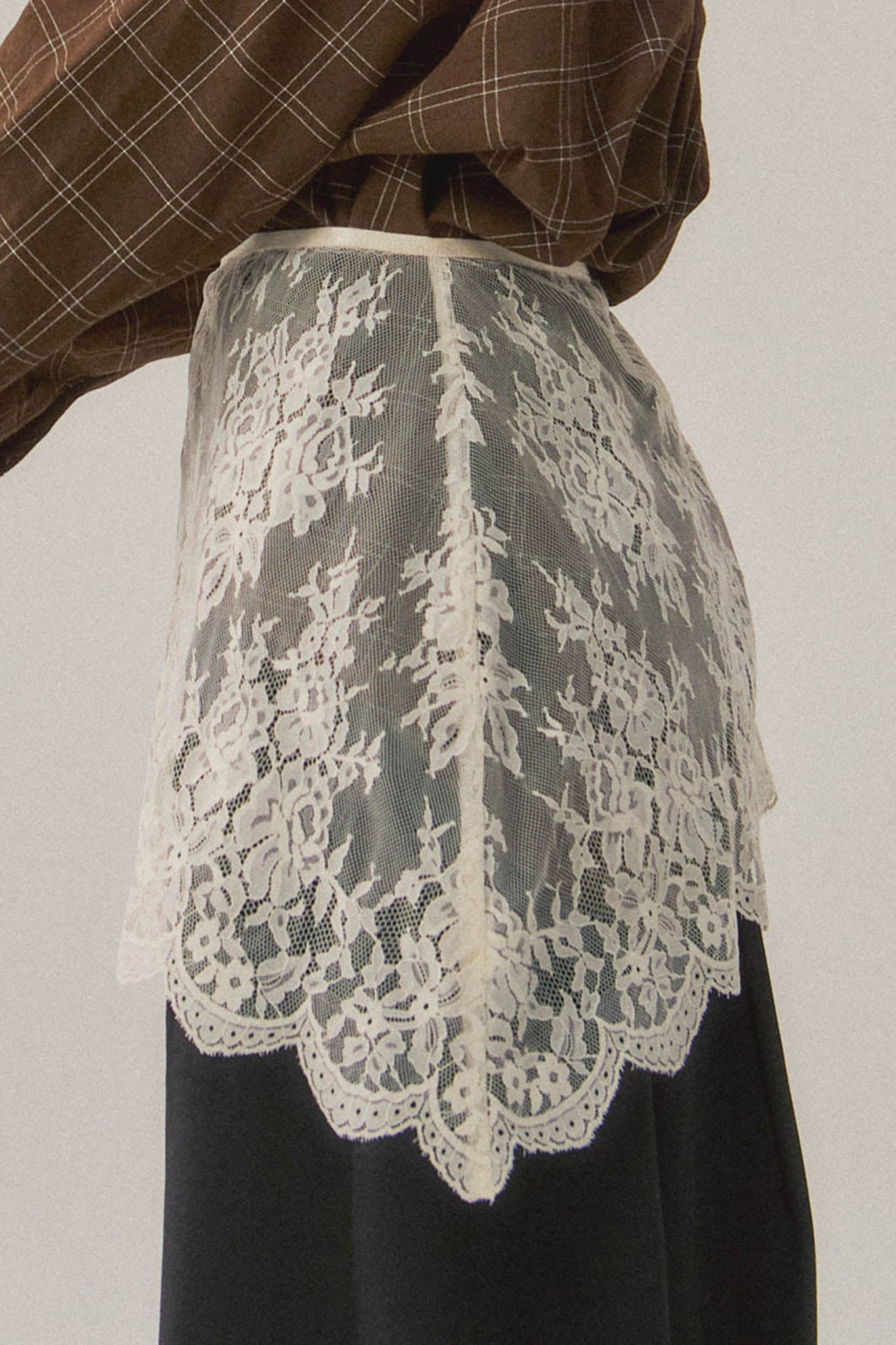 Sweet Nothings Sheer Floral Lace Wrap Mini Skirt - ShopPromesa