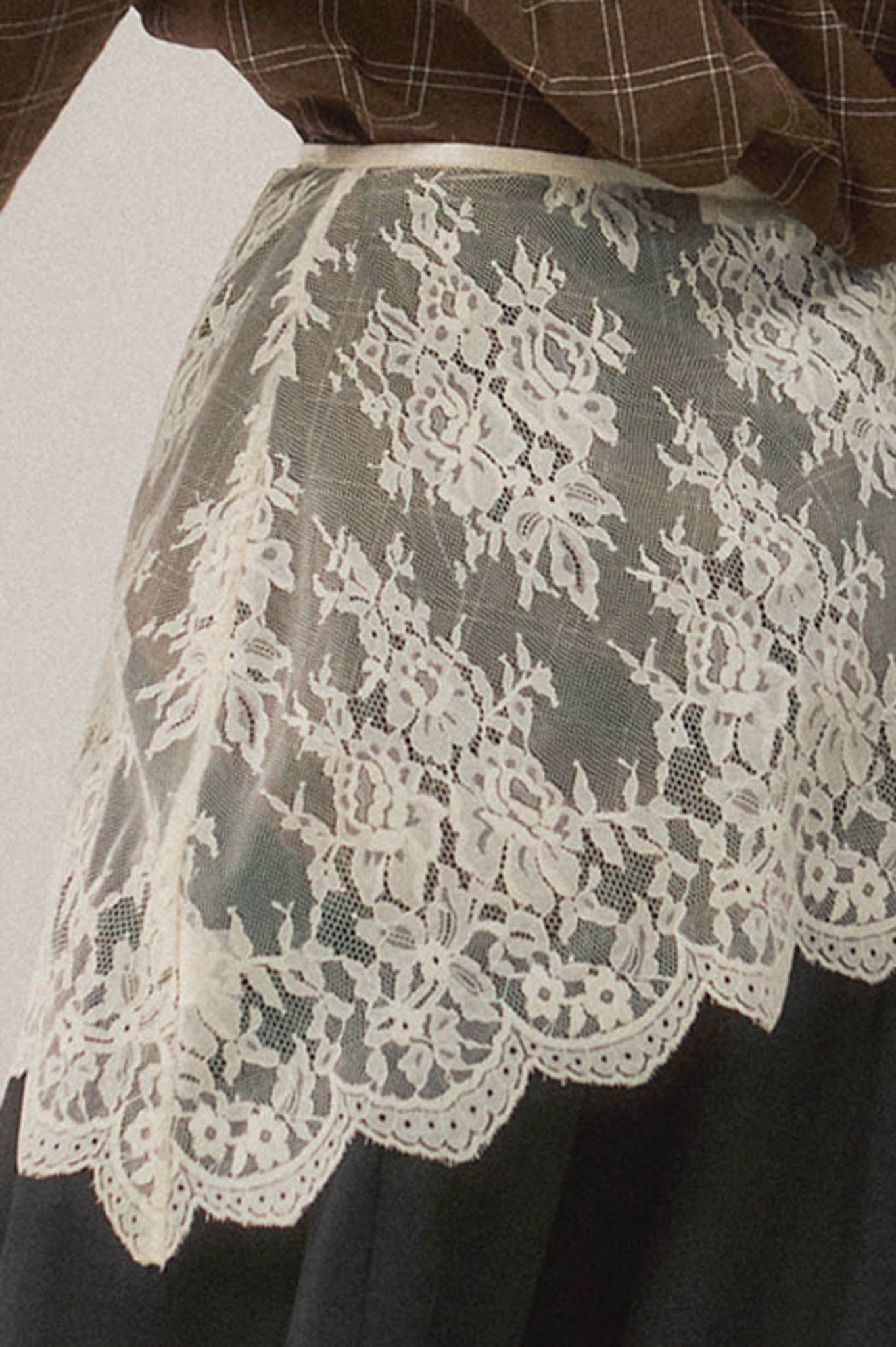 Sweet Nothings Sheer Floral Lace Wrap Mini Skirt - ShopPromesa