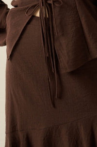 Anything for Love Asymmetrical Tiered Ruffle Skirt - ShopPromesa