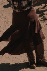Anything for Love Asymmetrical Tiered Ruffle Skirt - ShopPromesa