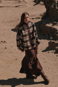 Anything for Love Asymmetrical Tiered Ruffle Skirt - ShopPromesa