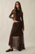 Star Power Printed Mesh Asymmetrical Maxi Skirt - ShopPromesa