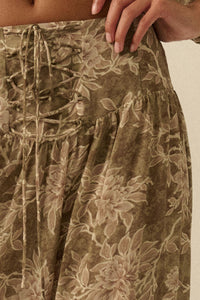 Well Beloved Floral Chiffon Drop-Waist Maxi Skirt - ShopPromesa